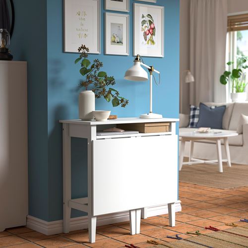 IKEA - GULLABERG, açılır çalışma masası, beyaz, 84x41/91x85 cm
