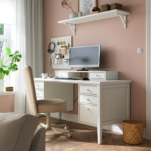 IKEA - GULLABERG, çalışma masası, beyaz, 155x65x75 cm
