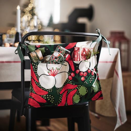 IKEA - VINTERFINT, pre-cut fabric, floral pattern-multicolour, 150x300 cm