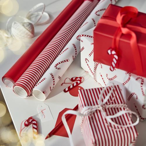 IKEA - VINTERFINT, hediye paketi kağıdı, çok renkli, 3x0.7 m/2.10 m²