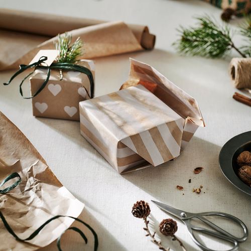 IKEA - VINTERFINT, hediye paketi kağıdı, çok renkli, 3x0.7 m/2.10 m²