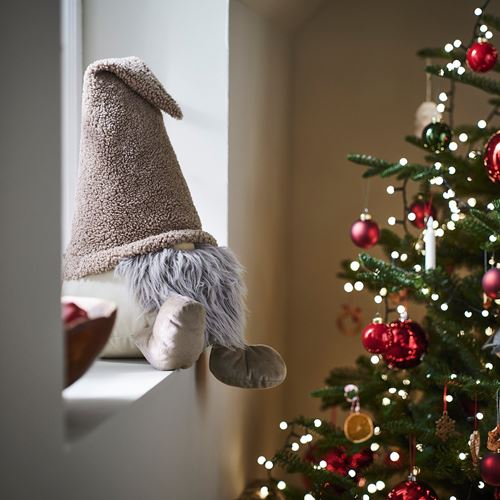 IKEA - VINTERFINT, Santa Claus, brown, 65 cm
