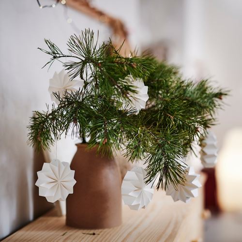 IKEA - VINTERFINT, tree ornament, off white, 6 pack
