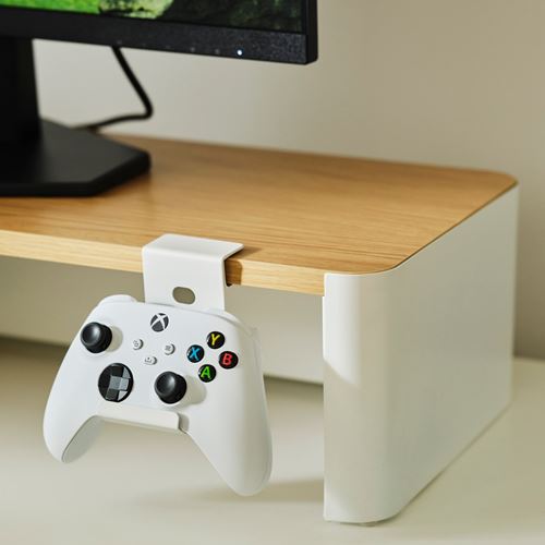 IKEA - YXSTABY, monitör standı, beyaz, 98x27x16 cm