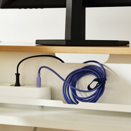 IKEA - YXSTABY, monitör standı, beyaz, 98x27x16 cm