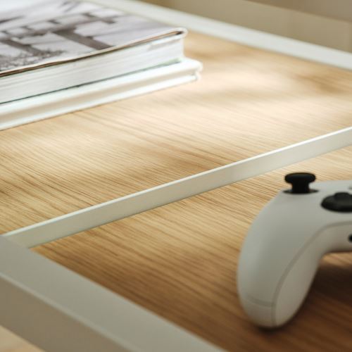 IKEA - YXSTABY, tekerlekli tv standı, beyaz