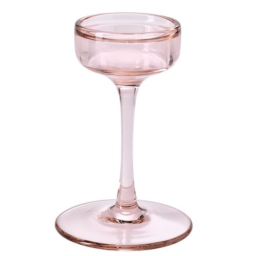 IKEA - BLOMSTER, candle holder, pale pink, 17 cm