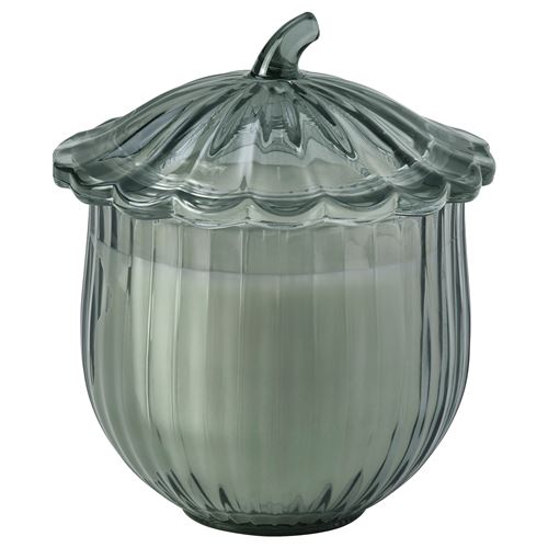 scented candle in glass