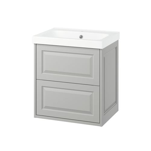 IKEA - TANNFORSEN/ORRSJÖN, wash-basin and cabinet, light grey, 62x49x69 cm