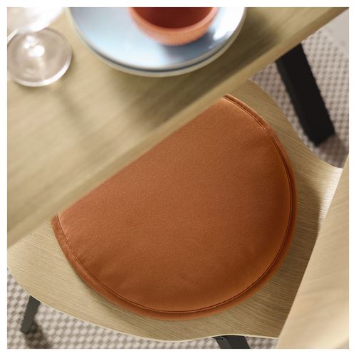 IKEA - ANGSFRAKEN, chair pad, brown-red, 36 cm