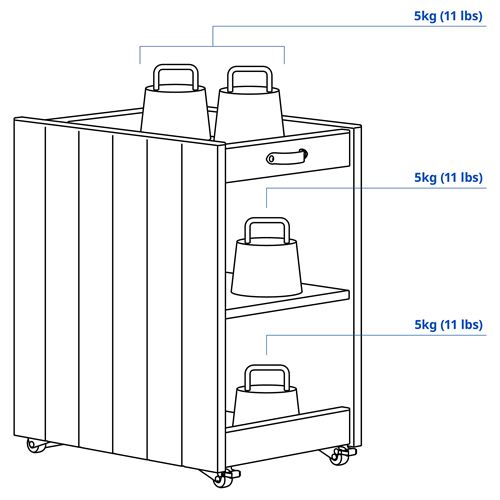 IKEA - BRYTNING, storage unit, white, 29x40x47 cm