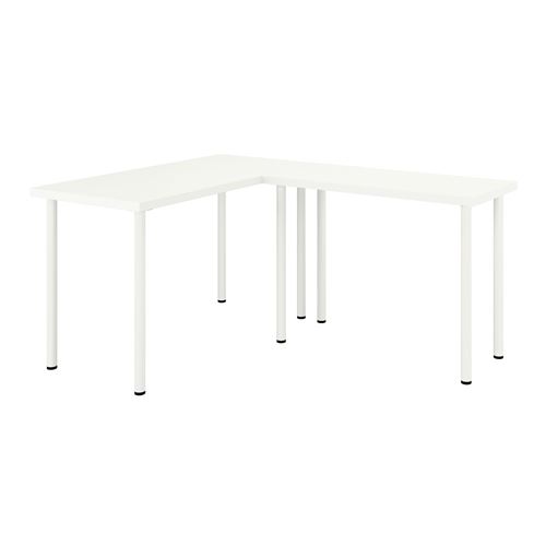 IKEA - LAGKAPTEN/LINNMON, desk, white, 120x160 cm