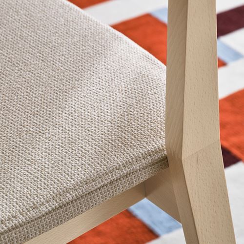 IKEA - STOCKHOLM, upholstered wooden chair, birch-Tresund beige