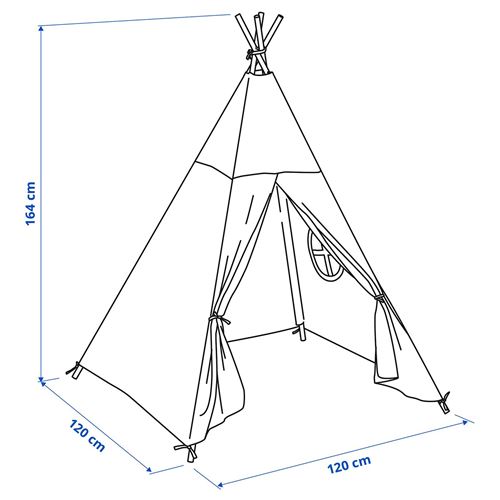 IKEA - HÖVLIG, çadır, kırmızı-kahverengi, 164 cm