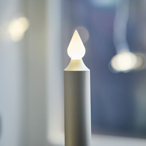 IKEA - STRALA, LED'li şamdan, yeşil