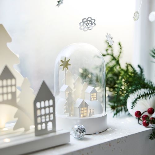 IKEA - STRALA, dekoratif aydınlatma, beyaz, 18 cm