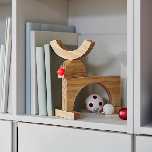 IKEA - STRALA, dekoratif aydınlatma, ahşap, 24 cm