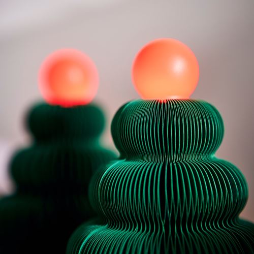 IKEA - STRALA, decorative lighting, green, 13 cm