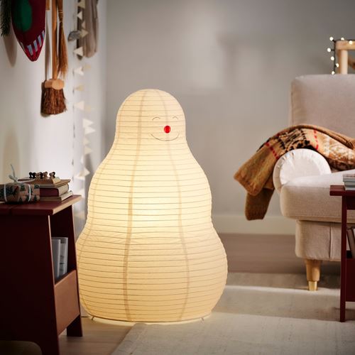 IKEA - STRALA, yer lambası, beyaz, 81 cm