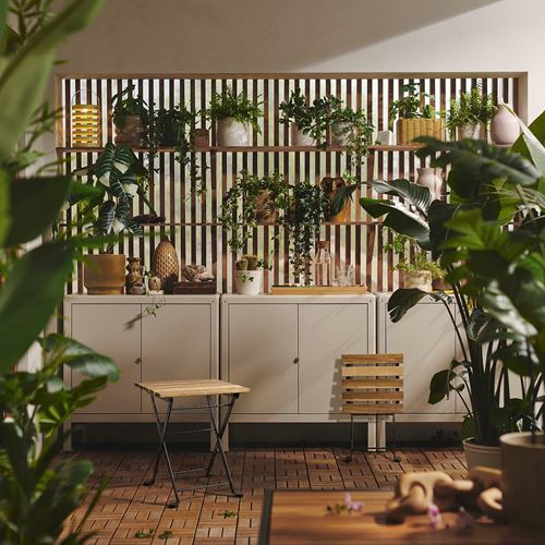 IKEA - TARNÖ, katlanır tabure, siyah-kahverengi