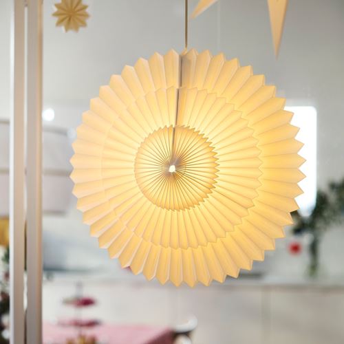 IKEA - STRALA, abajur başlığı, beyaz, 55 cm