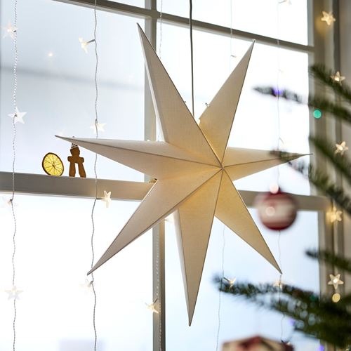 IKEA - STRALA, abajur başlığı, bej, 70 cm