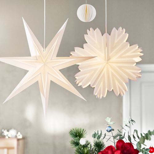 IKEA - STRALA, abajur başlığı, beyaz, 70 cm