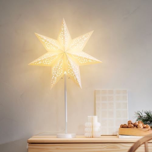 IKEA - STRALA, abajur başlığı, beyaz, 48 cm