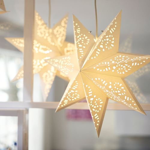 IKEA - STRALA, abajur başlığı, beyaz, 48 cm