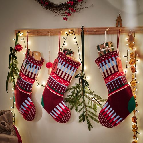 IKEA - VINTERFINT, noel çorabı, çok renkli, 50 cm