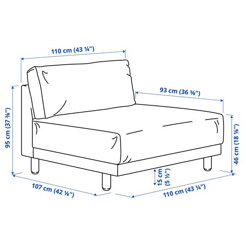 IKEA - UPPAKRA, 1,5 kişilik koltuk, Axvall kırık beyaz