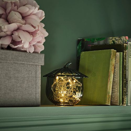 IKEA - SNÖSISKA, decorative bowl, dark grey-green, 15 cm