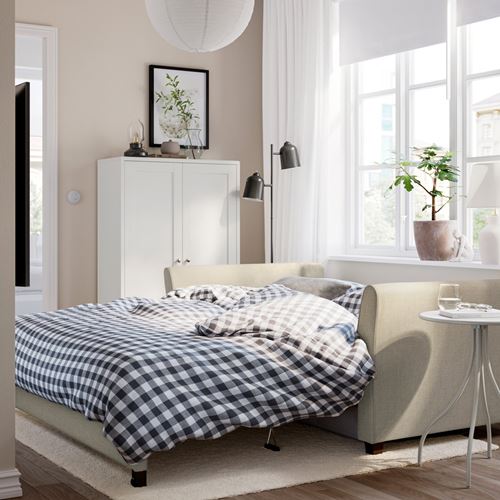 IKEA - EKHOLMA, 2-seat sofa-bed, kilanda light beige