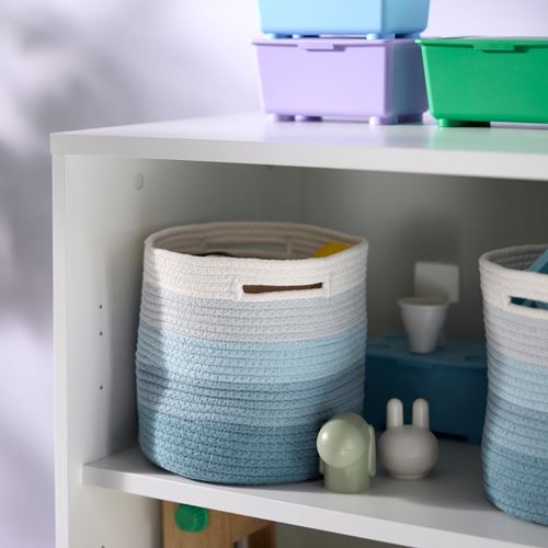 IKEA - LILLAKRE, sepet, mavi-çok renkli, 20x20 cm