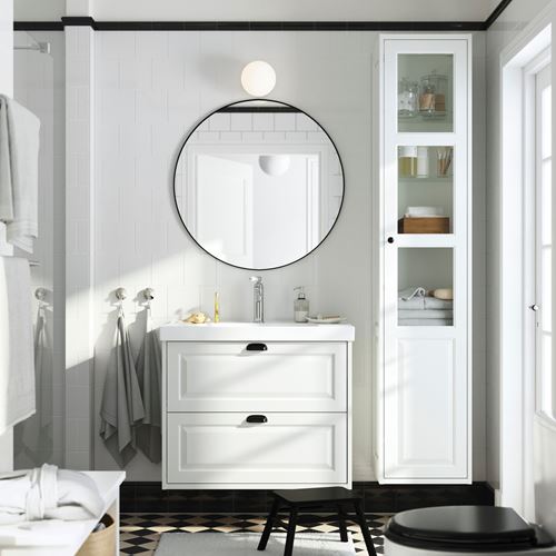 IKEA - TANNFORSEN/ORRSJÖN, lavabo dolabı kombinasyonu, beyaz, 82x49x69 cm