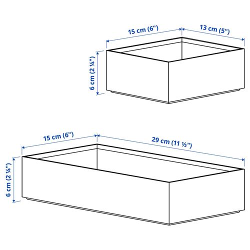 IKEA - STEGESUND, box set, light bamboo