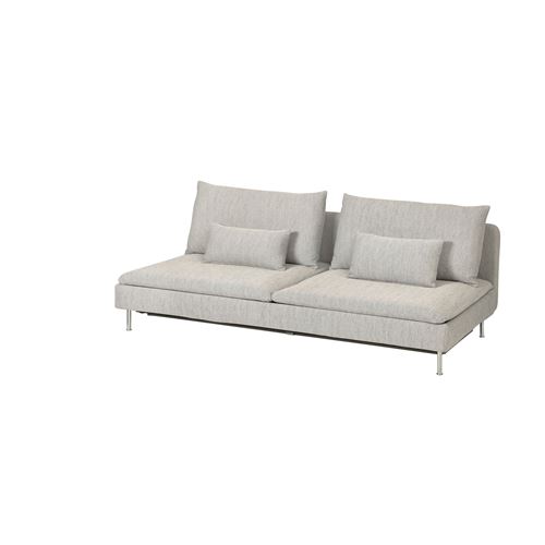 IKEA - SÖDERHAMN, 3'lü yataklı kanepe, viarp Bej-kahverengi