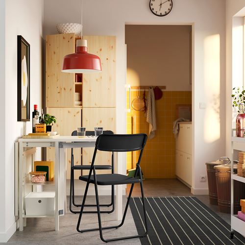 IKEA - VIHALS, folding chair, black