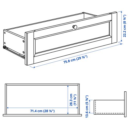 IKEA - GULDDRAGARE, drawer, beige, 76x35 cm