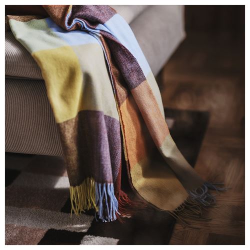 IKEA - FLIKHAGTORN, throw, multicolour, 120x160 cm