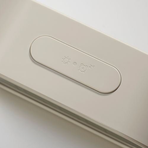 IKEA - RODSTRAFSE, functional clock, beige, 17x8x6 cm