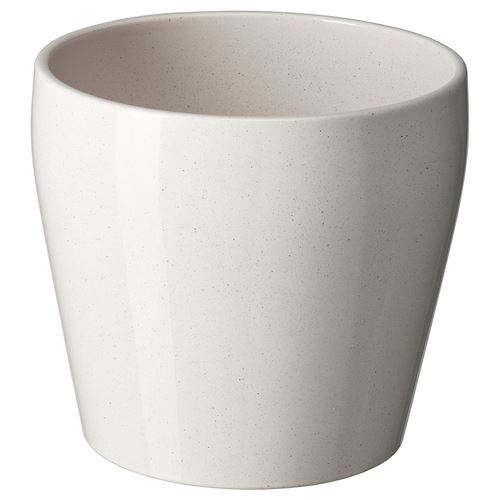 IKEA - PERSILLADE, earthenware plant pot, off white, 15 cm