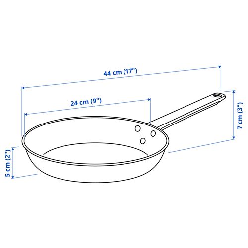 IKEA - GULDÖRING, kızartma tavası, siyah-gri, 24 cm