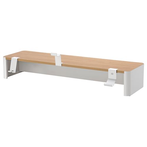 IKEA - YXSTABY, monitör standı, beyaz, 98x27x16 cm