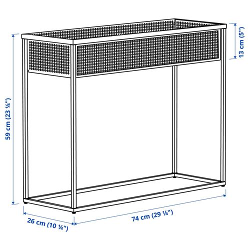 IKEA - BLAKRAKA, plant stand, light grey/beige, 59 cm