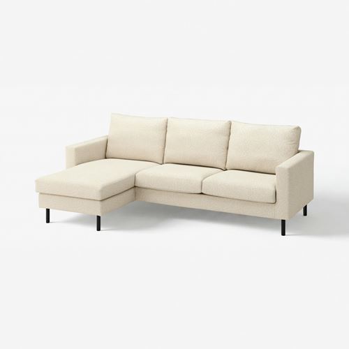 3-seat sofa with chaise longue