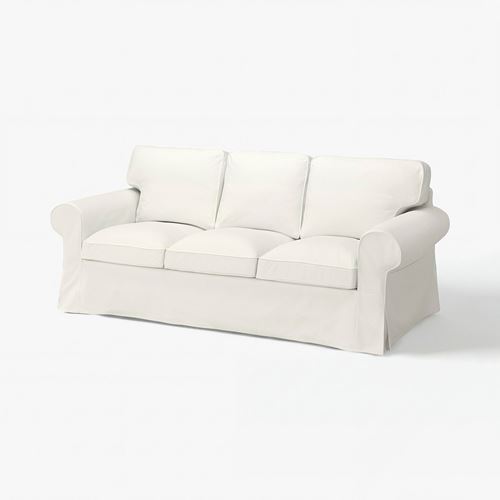IKEA - EKTORP, 3-seat sofa cover, Blekinge white