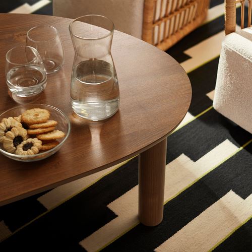 IKEA - ÖRTRASK, coffee table, brown ash veneer, 110x68 cm