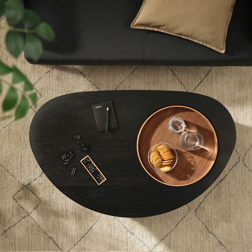 IKEA - ÖRTRASK, coffee table, black-ash effect, 110x68 cm