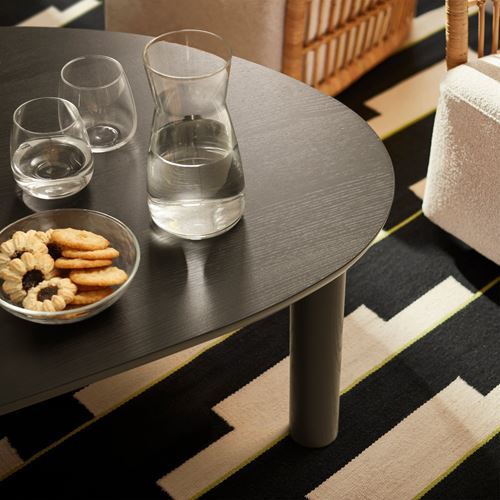 IKEA - ÖRTRASK, coffee table, black-ash effect, 110x68 cm